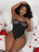 Sexy Black Lace Patchwork Sling Camisole - A